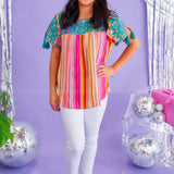 Valley Days Embroidered Top - LAST ONES FINAL SALE