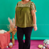 Head To Town Top - Olive - LAST ONES FINAL SALE