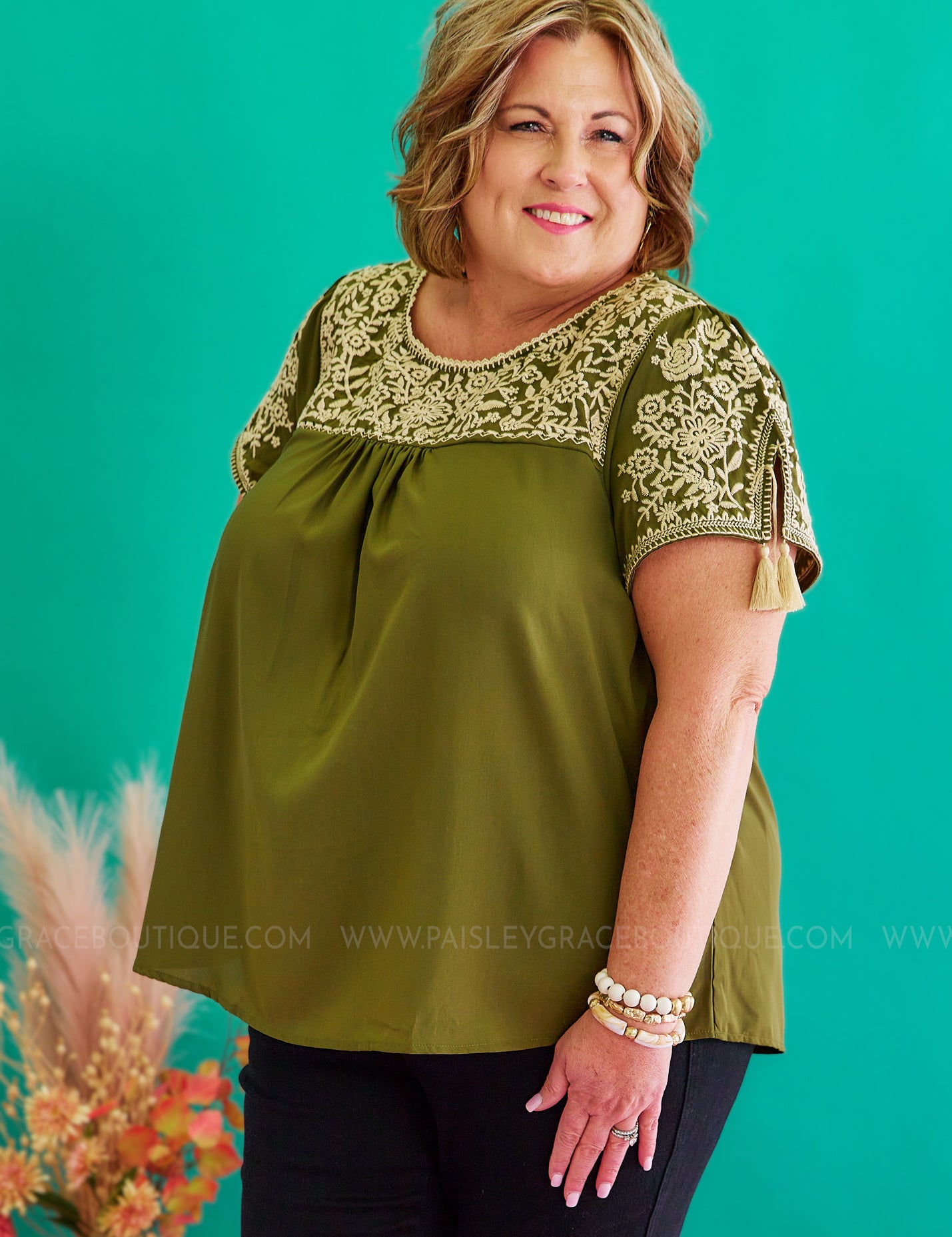 Head To Town Top - Olive - LAST ONES FINAL SALE
