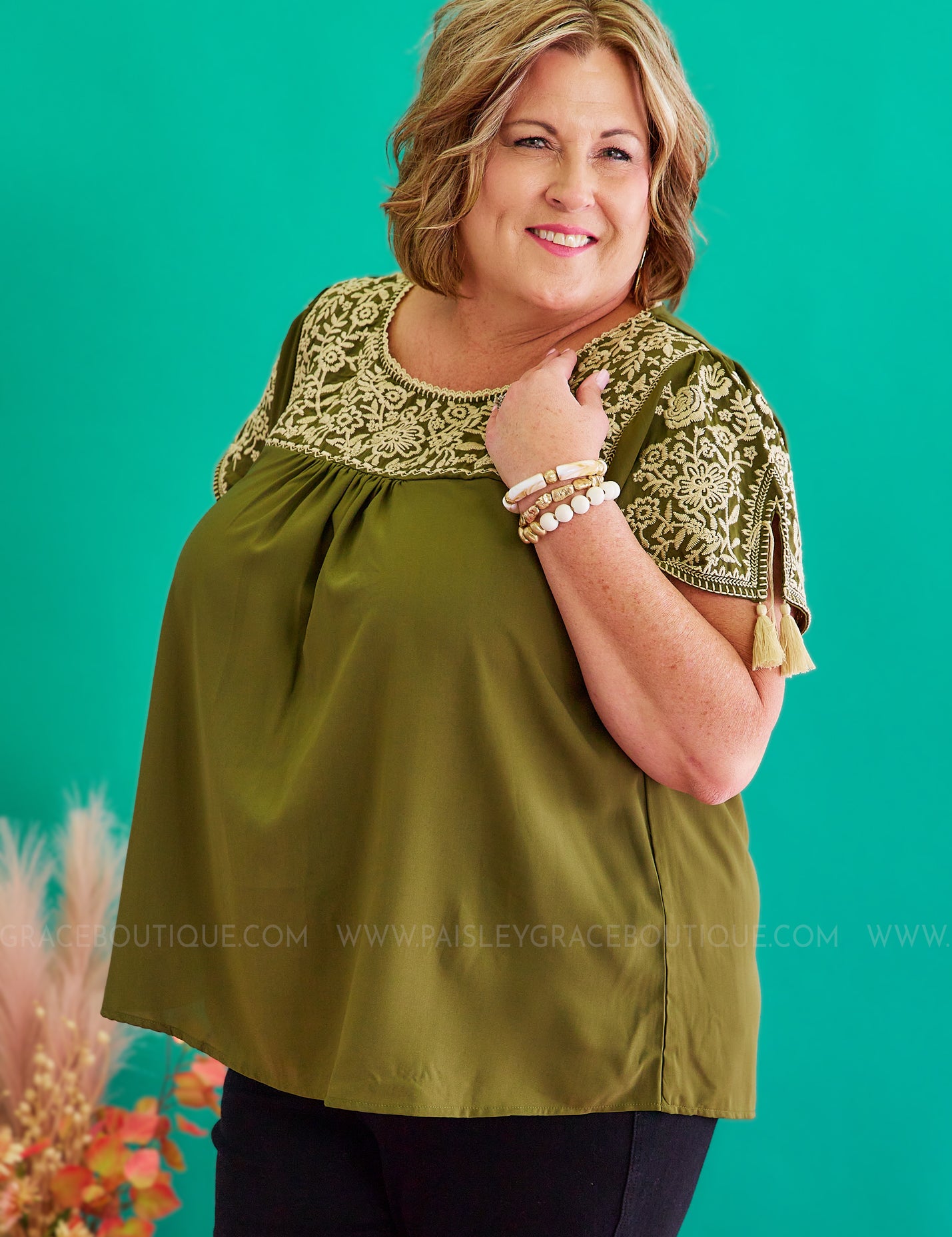Head To Town Top - Olive - LAST ONES FINAL SALE