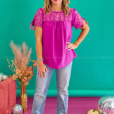 Head To Town Top - Magenta* FINAL SALE *