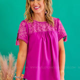 Head To Town Top - Magenta* FINAL SALE *