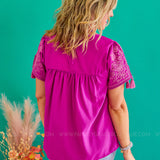 Head To Town Top - Magenta* FINAL SALE *