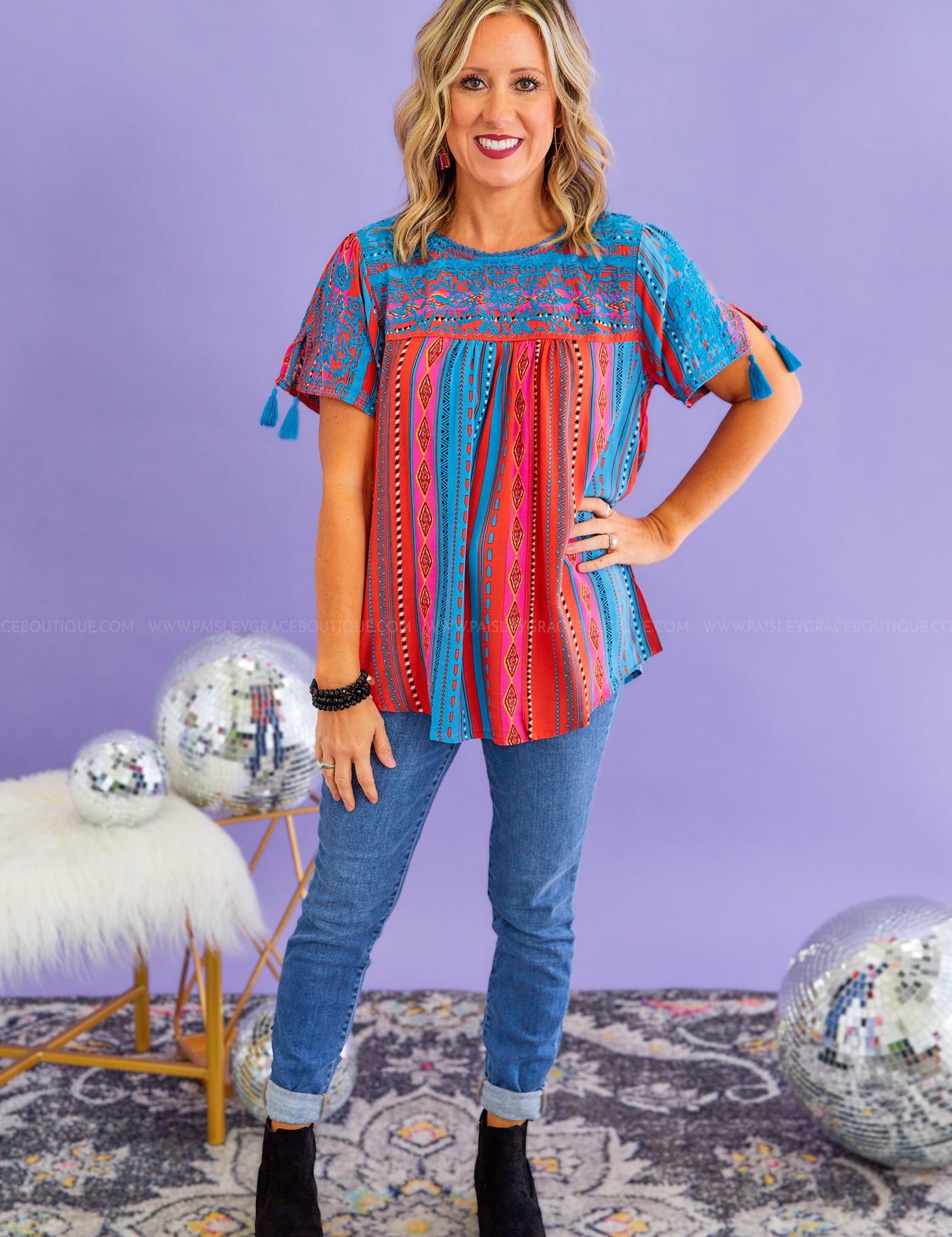 Boho Blossoms Top - LAST ONES FINAL SALE