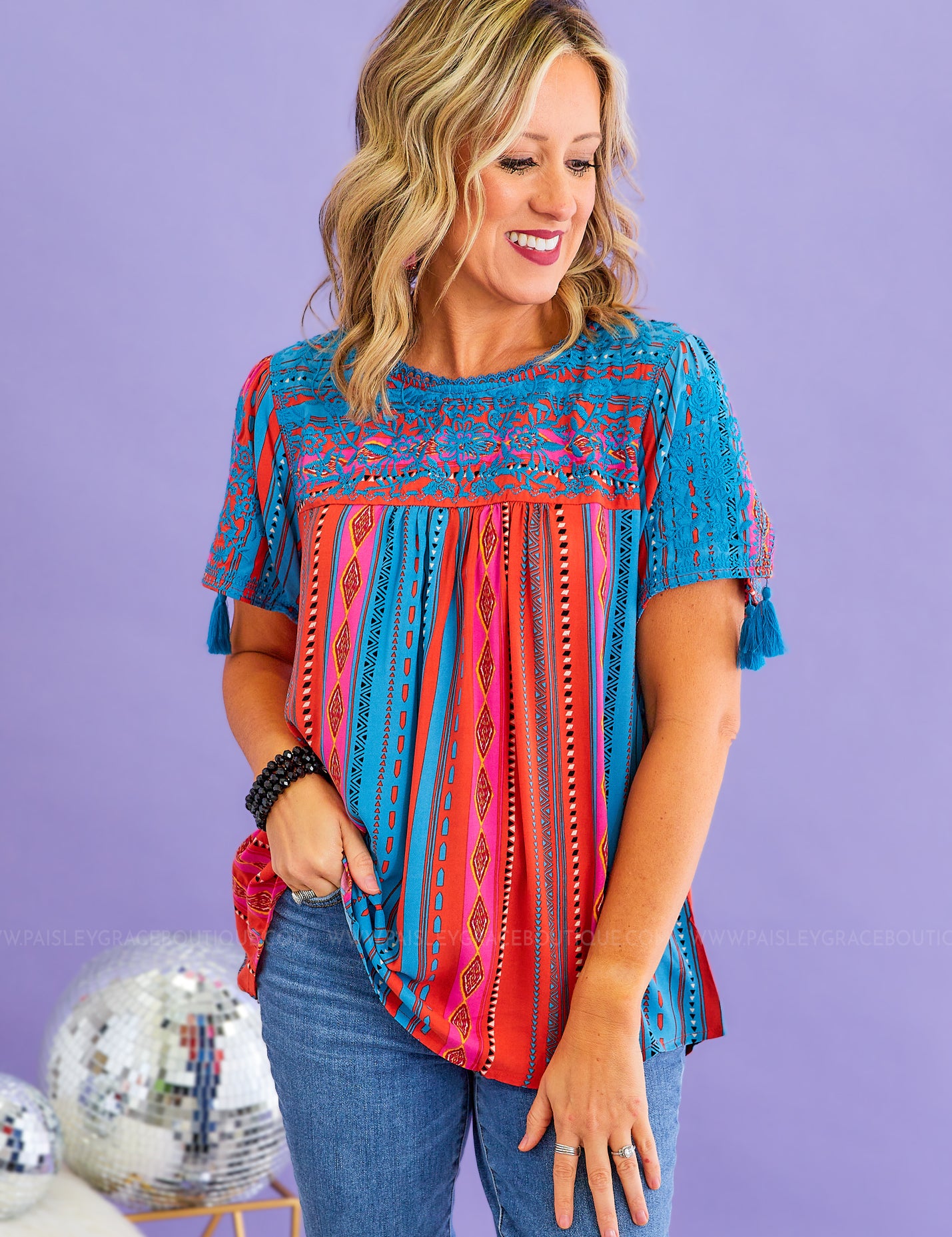 Boho Blossoms Top - LAST ONES FINAL SALE