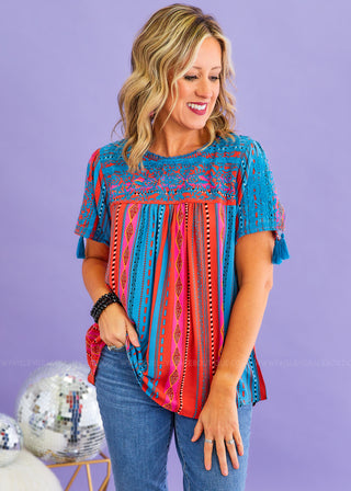 Boho Blossoms Top - FINAL SALE