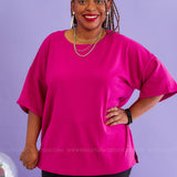 Made in Manhattan Top - Magenta* LAST ONES FINAL SALE *