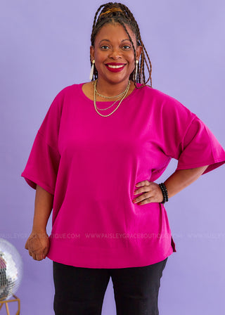 Made in Manhattan Top - Magenta - FINAL SALE