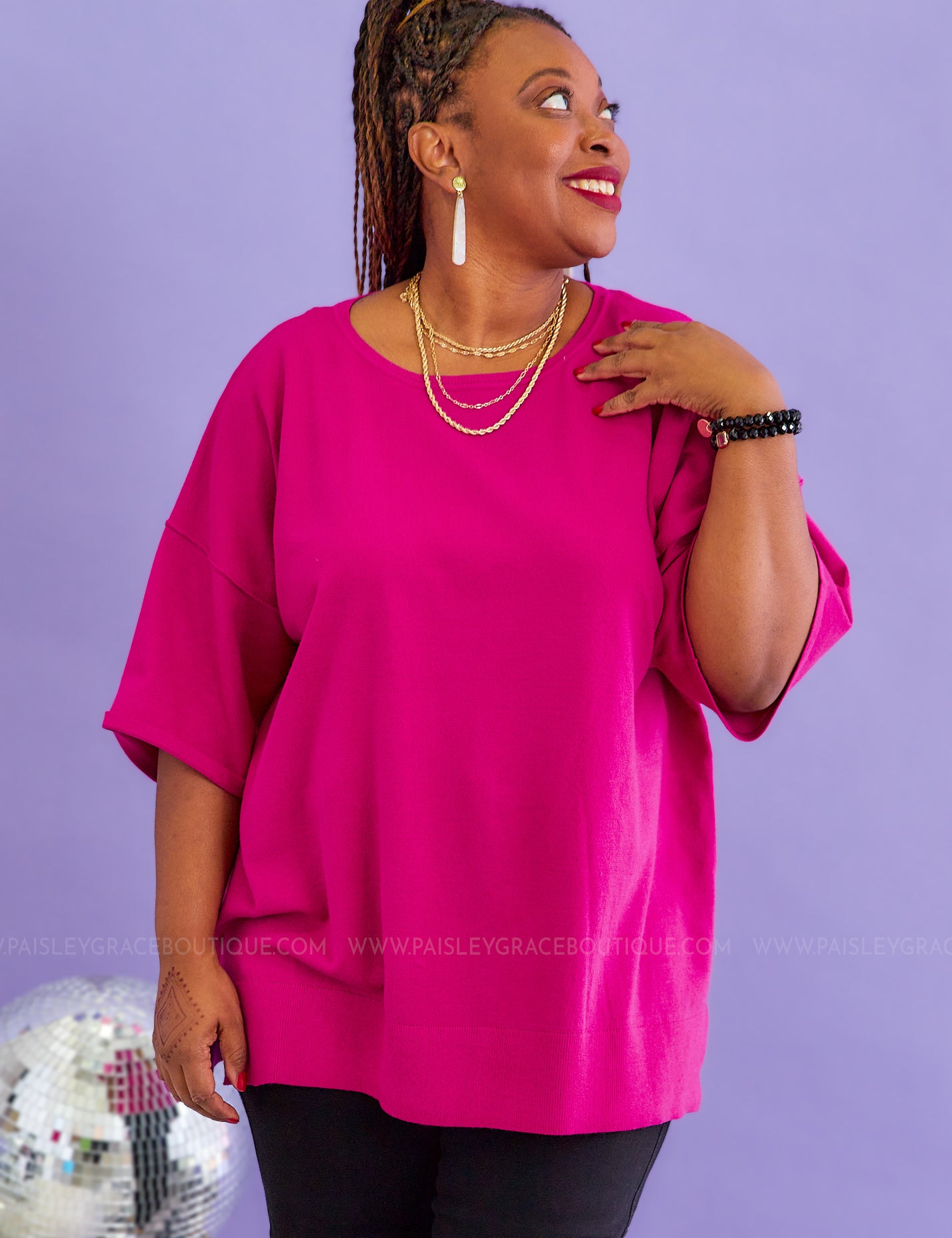 Made in Manhattan Top - Magenta* LAST ONES FINAL SALE *