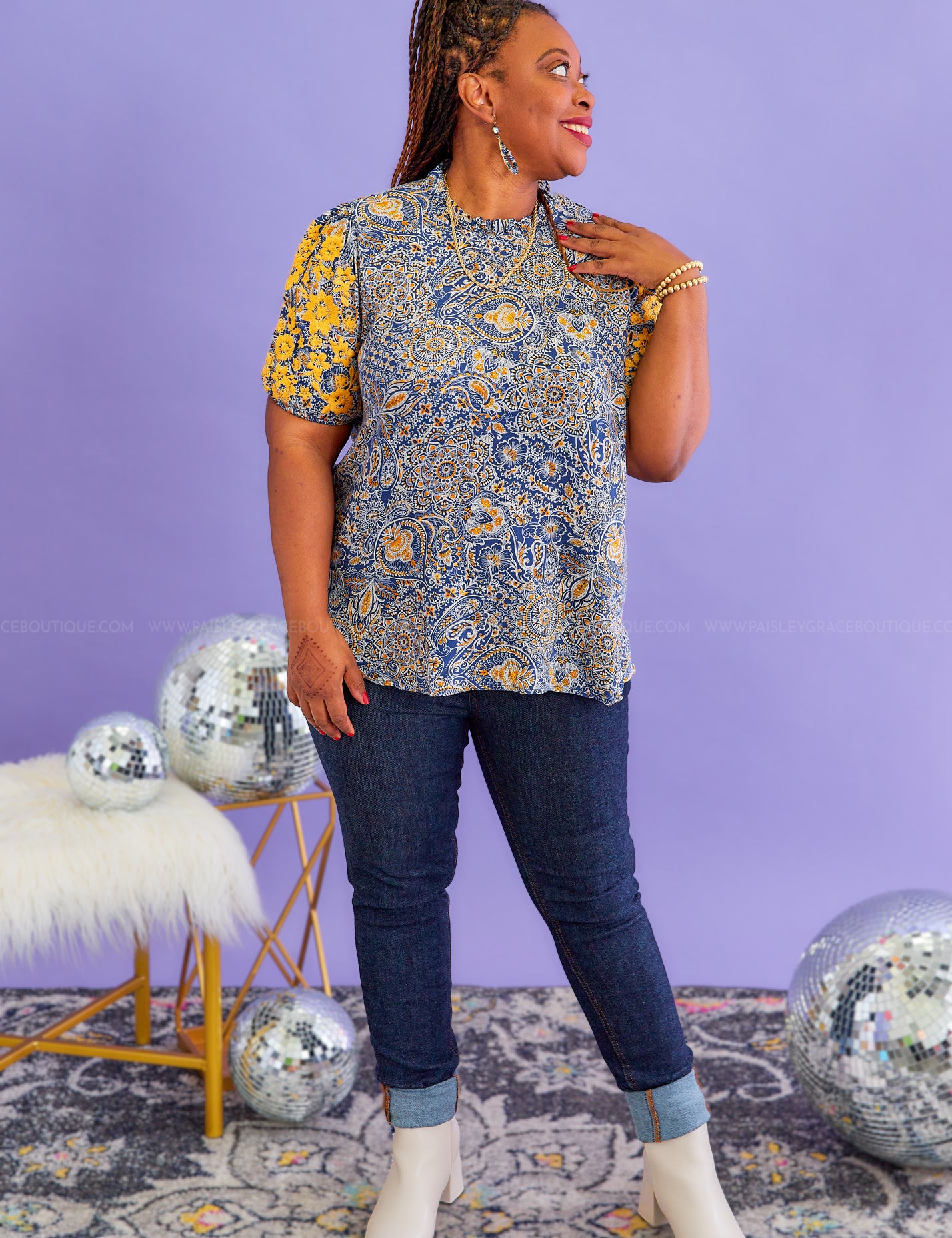 Botanical Elegance Top - LAST ONES FINAL SALE