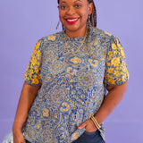Botanical Elegance Top - LAST ONES FINAL SALE