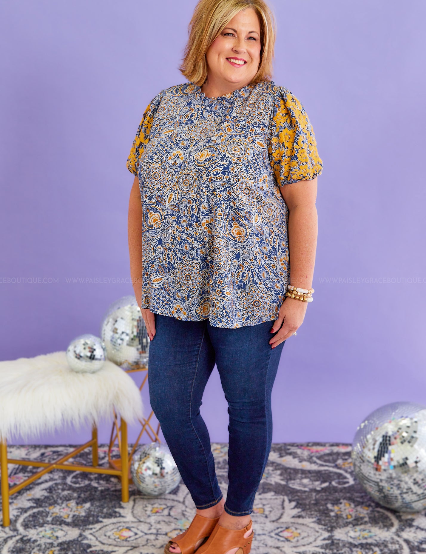 Botanical Elegance Top - LAST ONES FINAL SALE