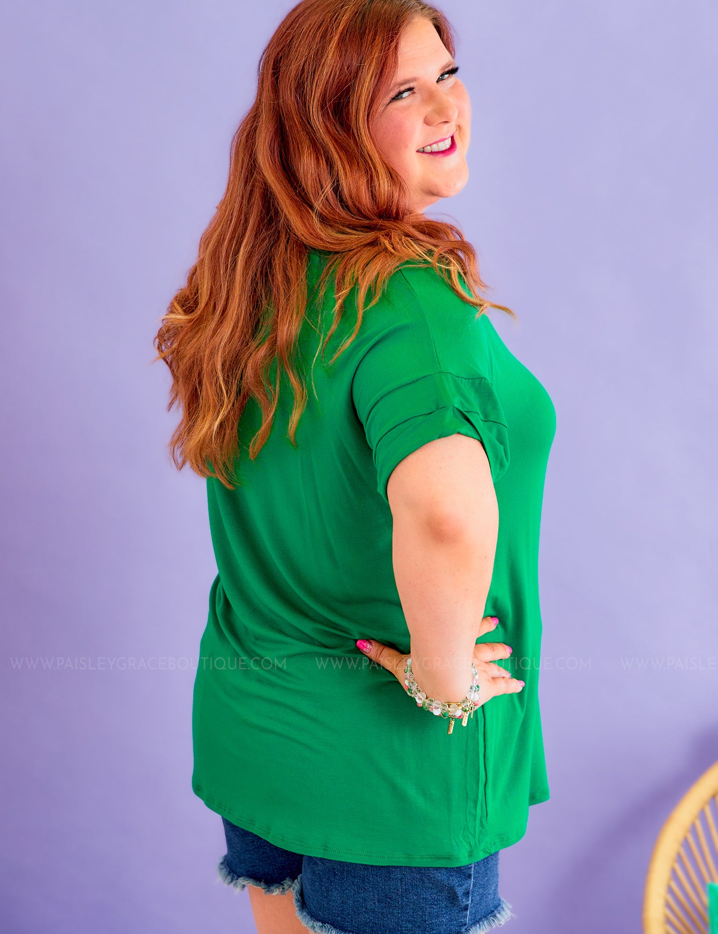 Basic Needs Pocket Tee - Kelly Green - LAST ONES FINAL SALE
