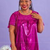All That Shines Top - Magenta* FINAL SALE *