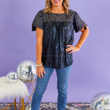 All That Shines Top - Black* FINAL SALE *