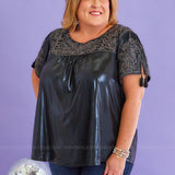 All That Shines Top - Black* FINAL SALE *