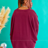 Copenhagen Charm Top - Wine* FINAL SALE *