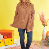 Totally Convinced Top - Mocha - LAST ONES FINAL SALE
