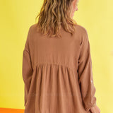 Totally Convinced Top - Mocha - LAST ONES FINAL SALE