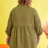 Totally Convinced Top - Olive* FINAL SALE *