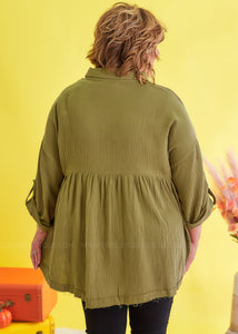 Totally Convinced Top - Olive - FINAL SALE
