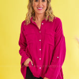 Totally Convinced Top - Magenta - LAST ONES FINAL SALE