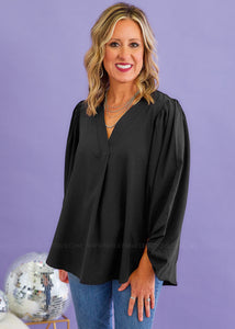 Simply Styled Top - Black - FINAL SALE