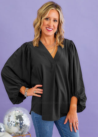 Simply Styled Top - Black - FINAL SALE