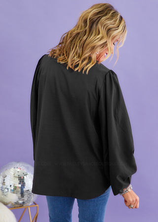 Simply Styled Top - Black - FINAL SALE