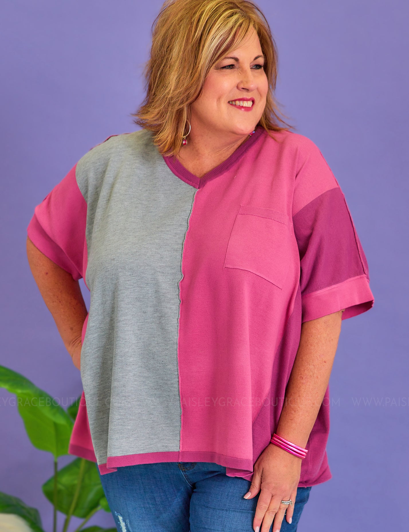 On The Way Sweater - Magenta* LAST ONES FINAL SALE *