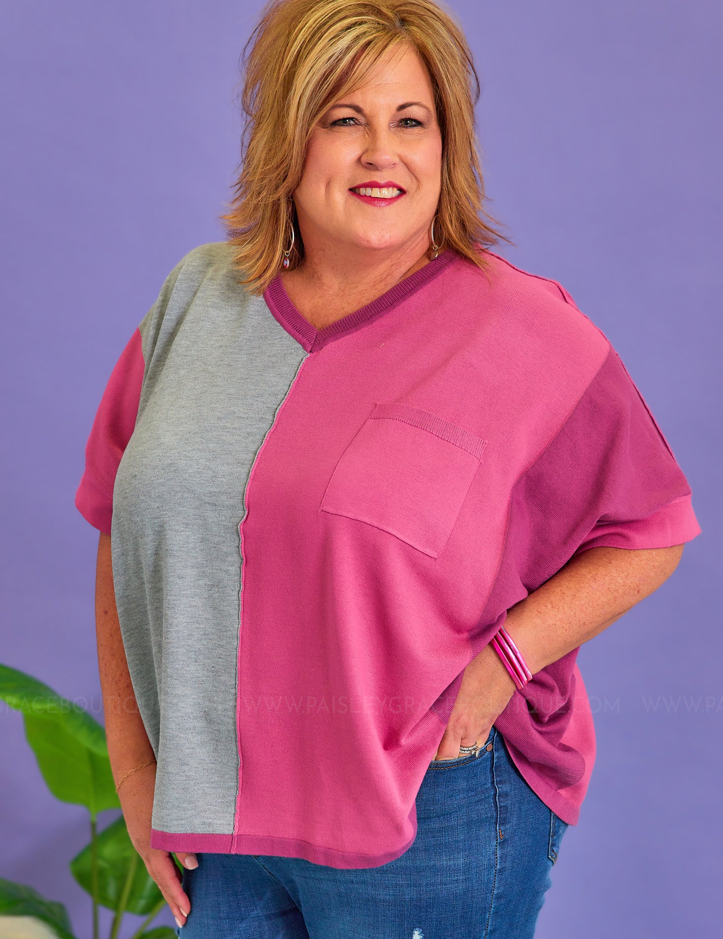 On The Way Sweater - Magenta* LAST ONES FINAL SALE *