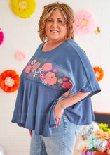 Load image into Gallery viewer, Boho Chic Top - Denim - FINAL SALE
