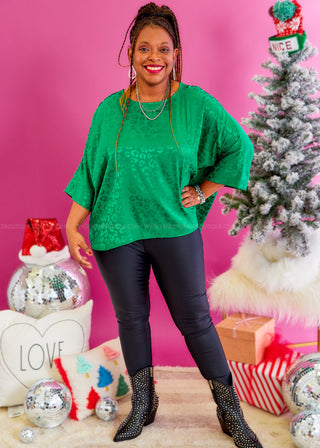 Wildly Stylish Top - Green* FINAL SALE *