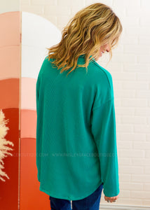 Going With The Season Shacket - Jade REG ONLY - FINAL SALE