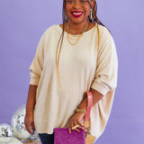 Coziest Memories Top - Oatmeal* FINAL SALE *