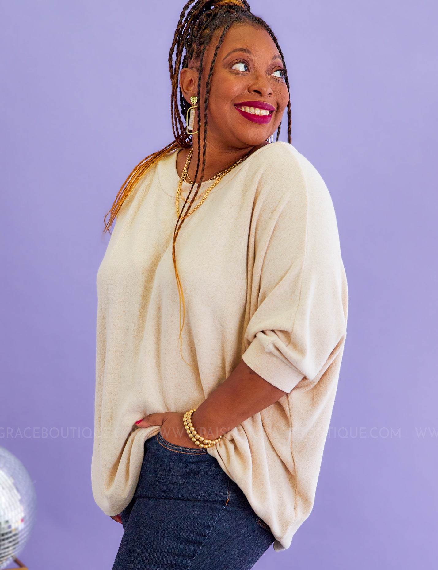 Coziest Memories Top - Oatmeal* FINAL SALE *