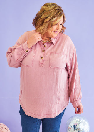 Hold My Own Top - Dusty Pink - FINAL SALE