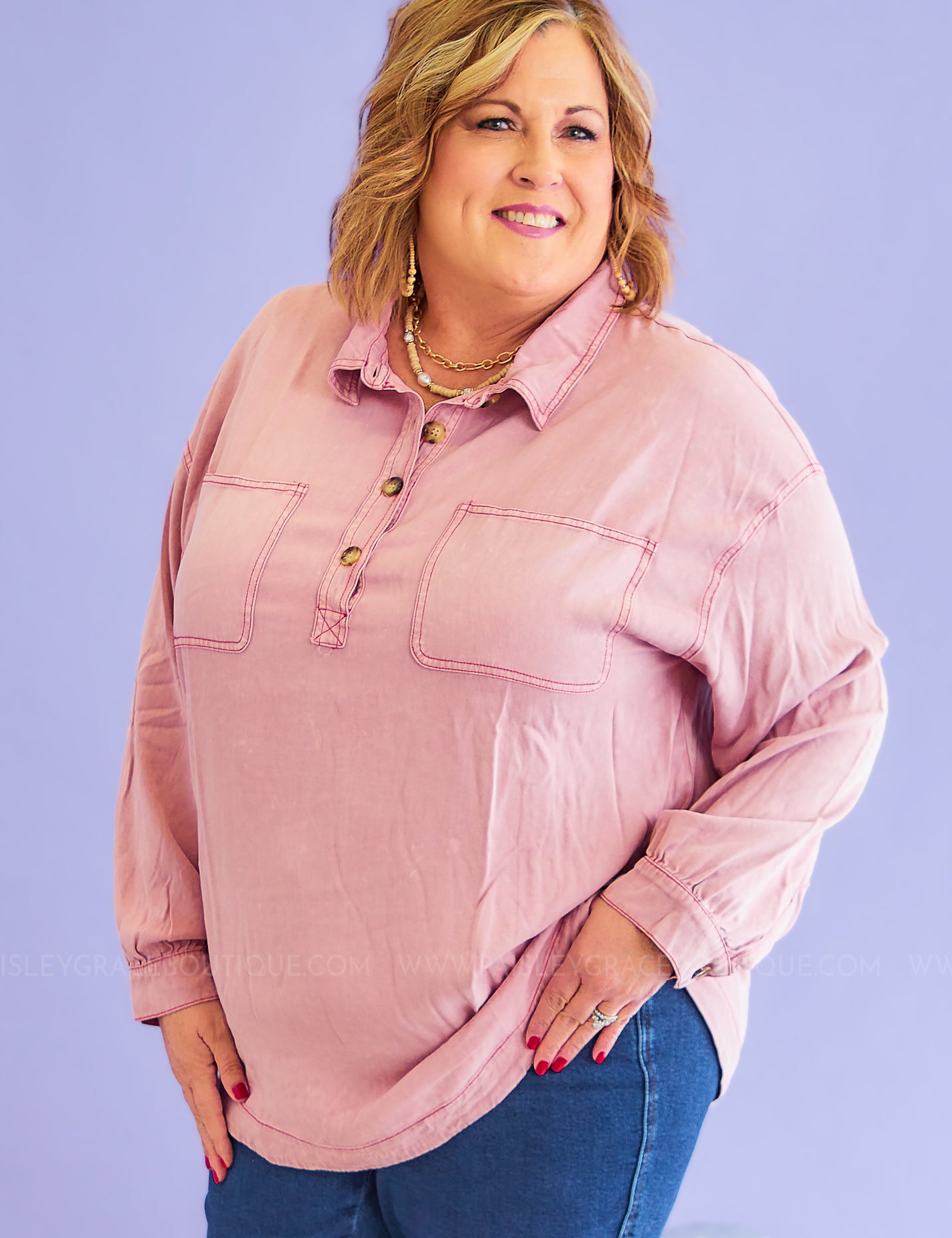 Hold My Own Top - Dusty Pink* LAST ONES FINAL SALE *