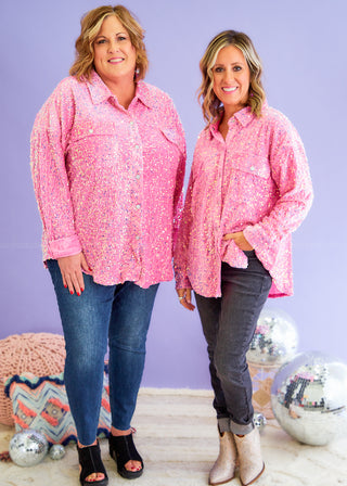 Sparkling Marvel Top - Pink* FINAL SALE *