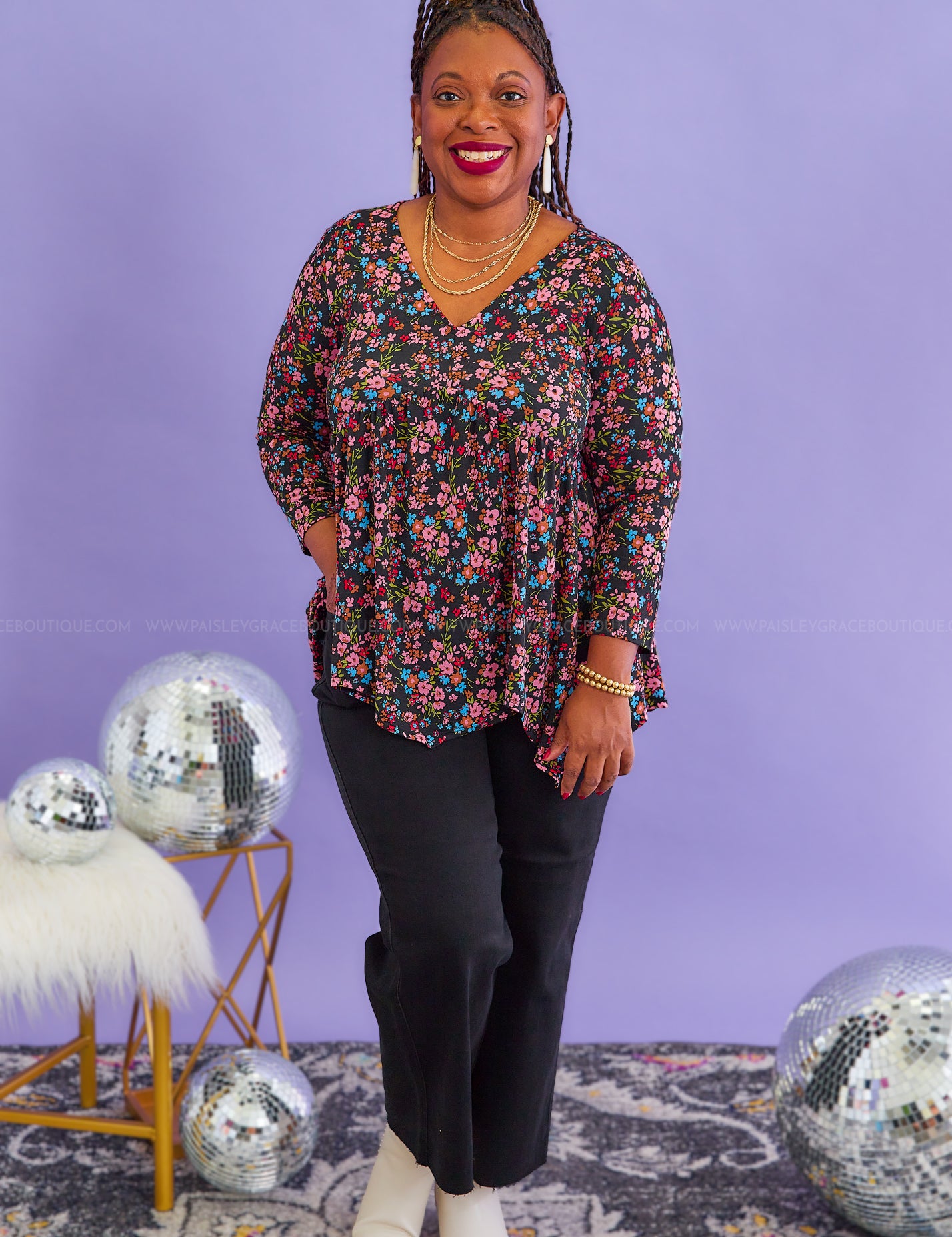 Flower Identity Top* LAST ONES FINAL SALE *