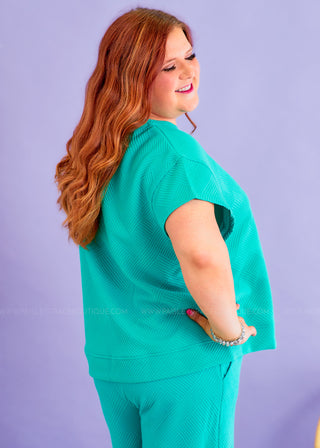 Serendipity Top - Turquoise - FINAL SALE