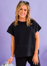 Load image into Gallery viewer, Serendipity Textured Top - Black

