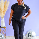 Willow Quilted Top - Black* FINAL SALE ** FINAL SALE *