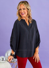 Load image into Gallery viewer, New York Chic Top - Black - FINAL SALE
