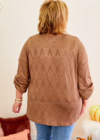 Simpler Times Top - Mocha - LAST ONE FINAL SALE