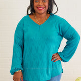 Simpler Times Top - Teal - LAST ONES FINAL SALE