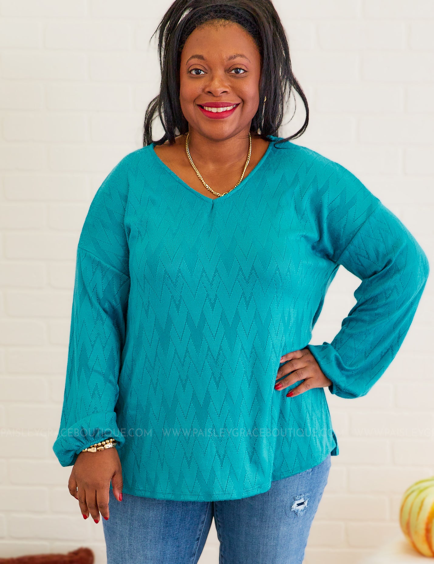 Simpler Times Top - Teal - LAST ONES FINAL SALE