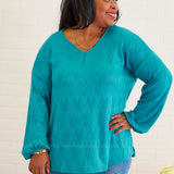 Simpler Times Top - Teal - LAST ONES FINAL SALE
