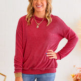 Take Your Power Top - Burgundy* FINAL SALE *