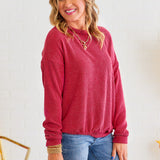 Take Your Power Top - Burgundy* FINAL SALE *